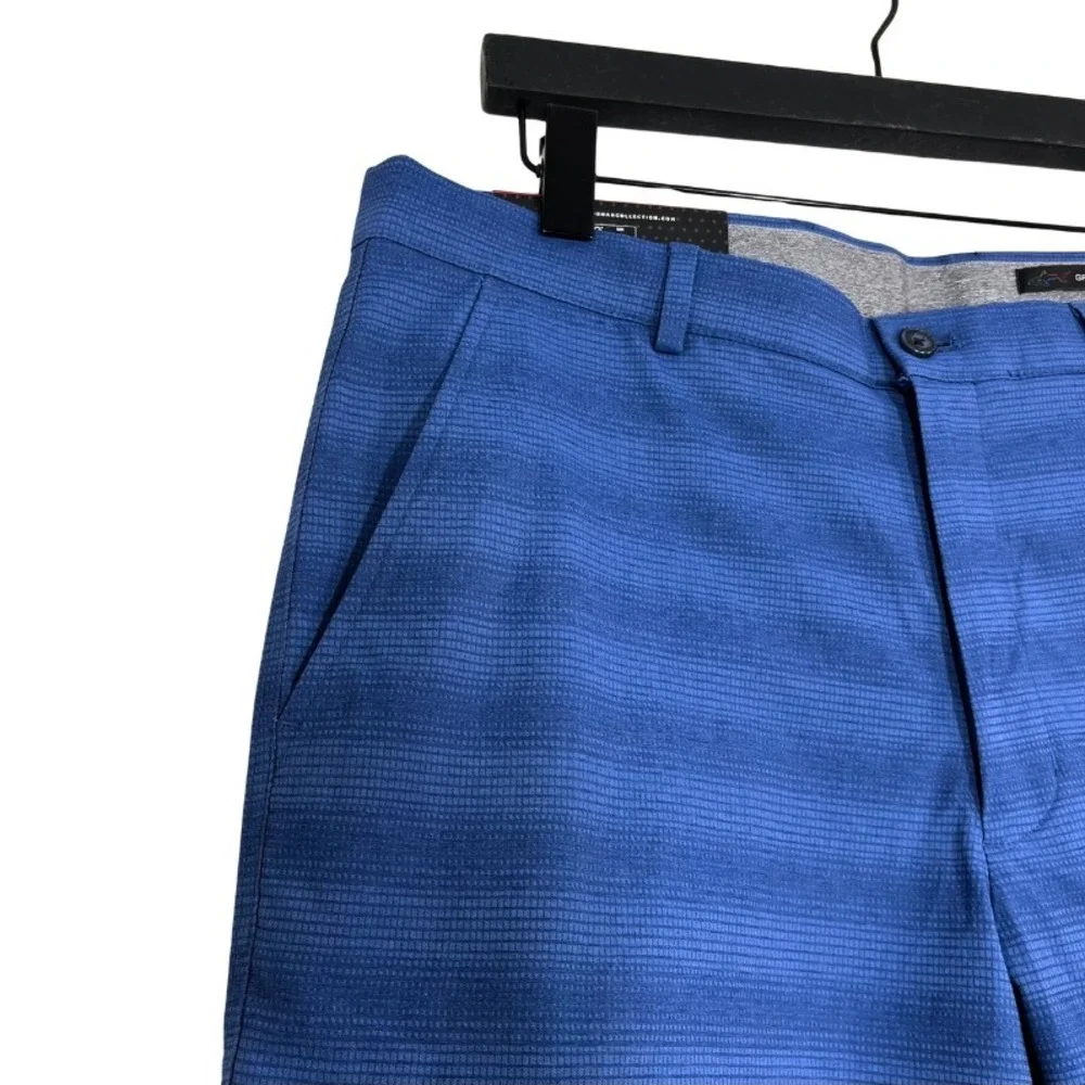 Greg Norman Performance‎ Golf Shorts Blue Size 34 NWT Stretch Moisture-Wicking